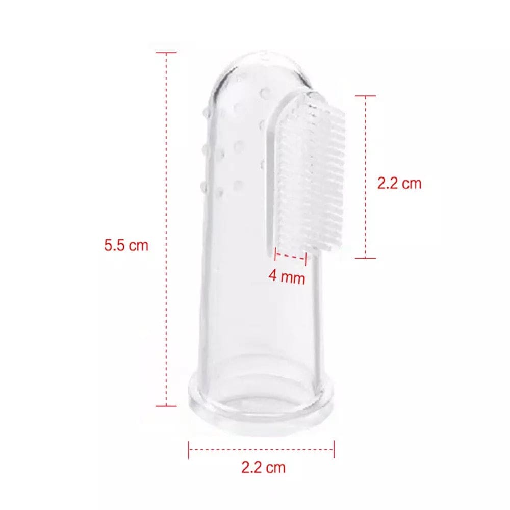 Baby Finger Toothbrush, Silicone Infant Tooth Brush, Baby Silicone Training Brush, Transparent Fingertip Tooth Cleaning Brush, Bad Breath Tartar Teeth Tool, Kids Baby Infant Soft Silicone Teeth Rubber Massager