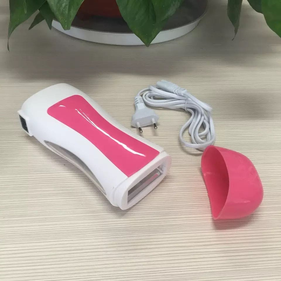 Electric Hair Removal Wax-melt Machine, Heater EU Plug Portable Epilator Roll, Heater Melt Depilation Hair Removal,  SPA Handheld Body Depilatory Machine Hair Removal Tool