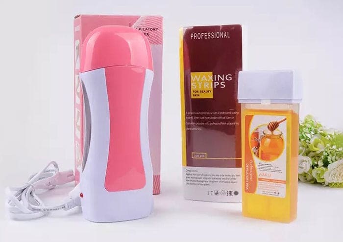Electric Hair Removal Wax-melt Machine, Heater EU Plug Portable Epilator Roll, Heater Melt Depilation Hair Removal,  SPA Handheld Body Depilatory Machine Hair Removal Tool