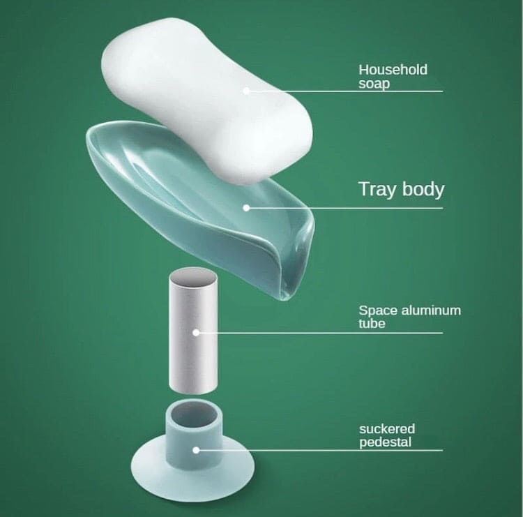 Drain Soap Holder, Self Draining Soap Dish Holder, Waterfall Soap Tray